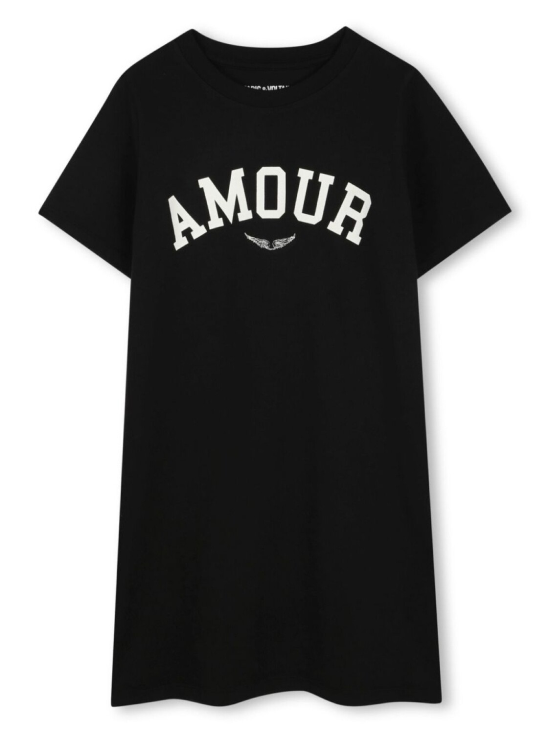 

Zadig & Voltaire Kids платье-футболка с принтом Amour, черный