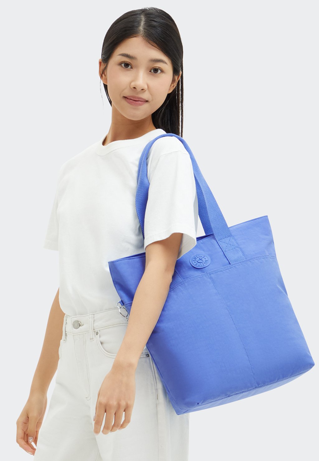 

Сумка-тоут BASIC HANIFA SHOPPER Kipling, синий