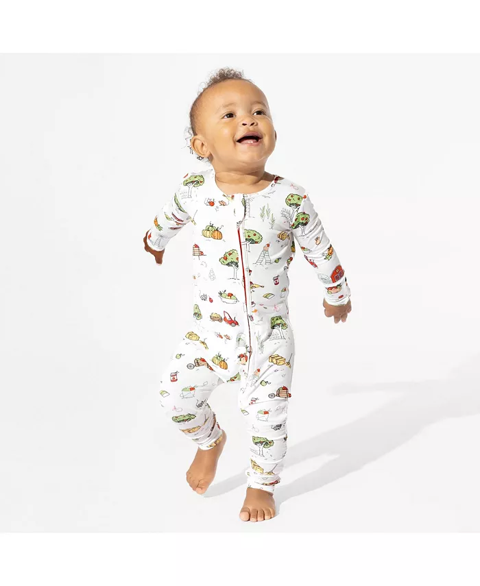 Унисекс комбинезон Baby Fall Vibes Convertible Footie Bellabu Bear, мультиколор — фото 2