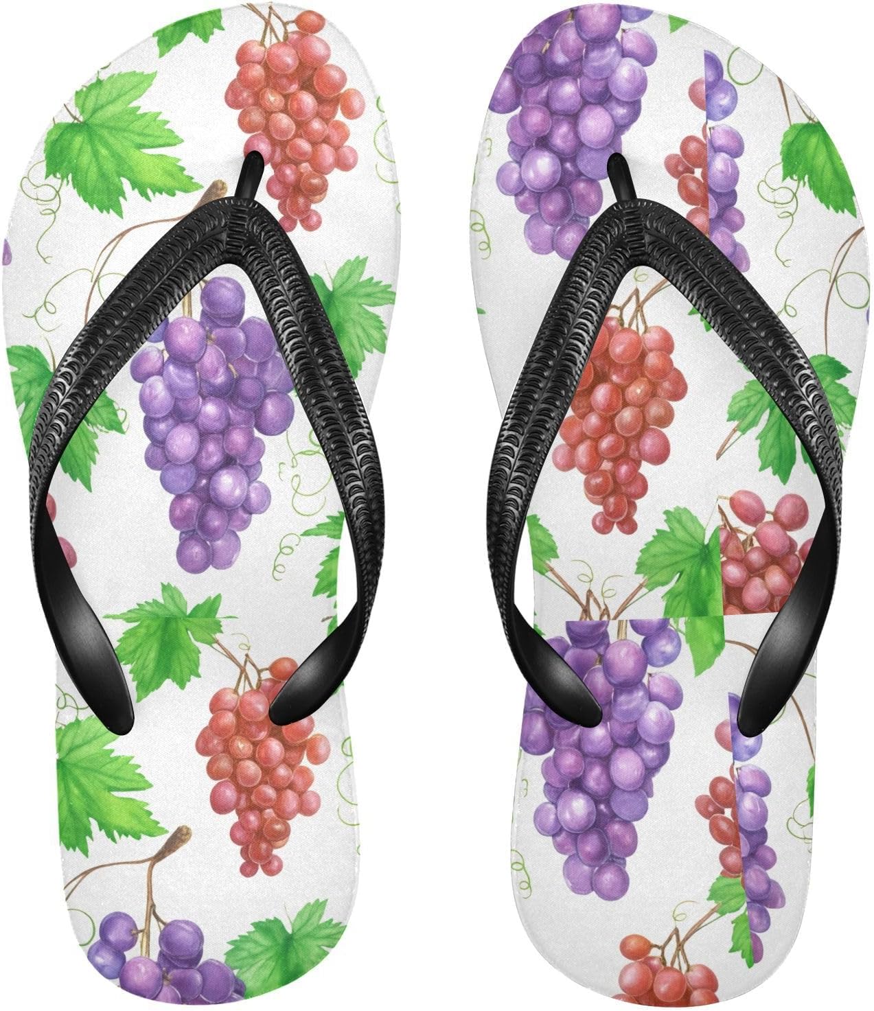 

Вьетнамки Grapes Branch White для пляжа с душем, резиновые нескользящие летние шлепанцы для мужчин и женщин, для прогулок Sinestour