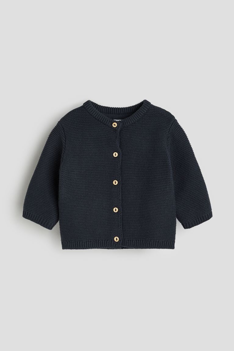 

Вязаный кардиган H&M, синий