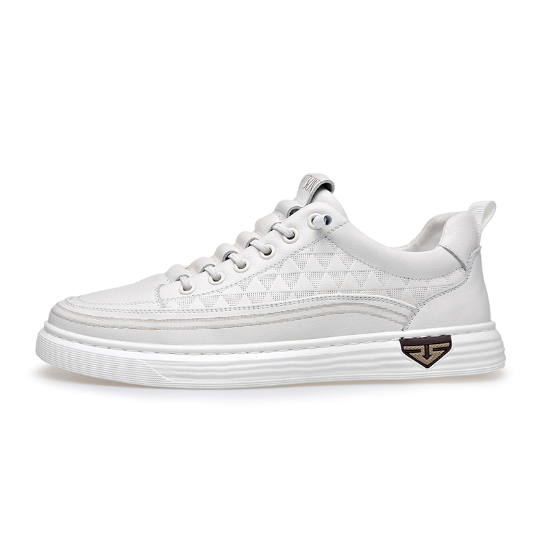 

Легкие и дышащие низкие мужские кроссовки для скейтбординга PT'SON, White