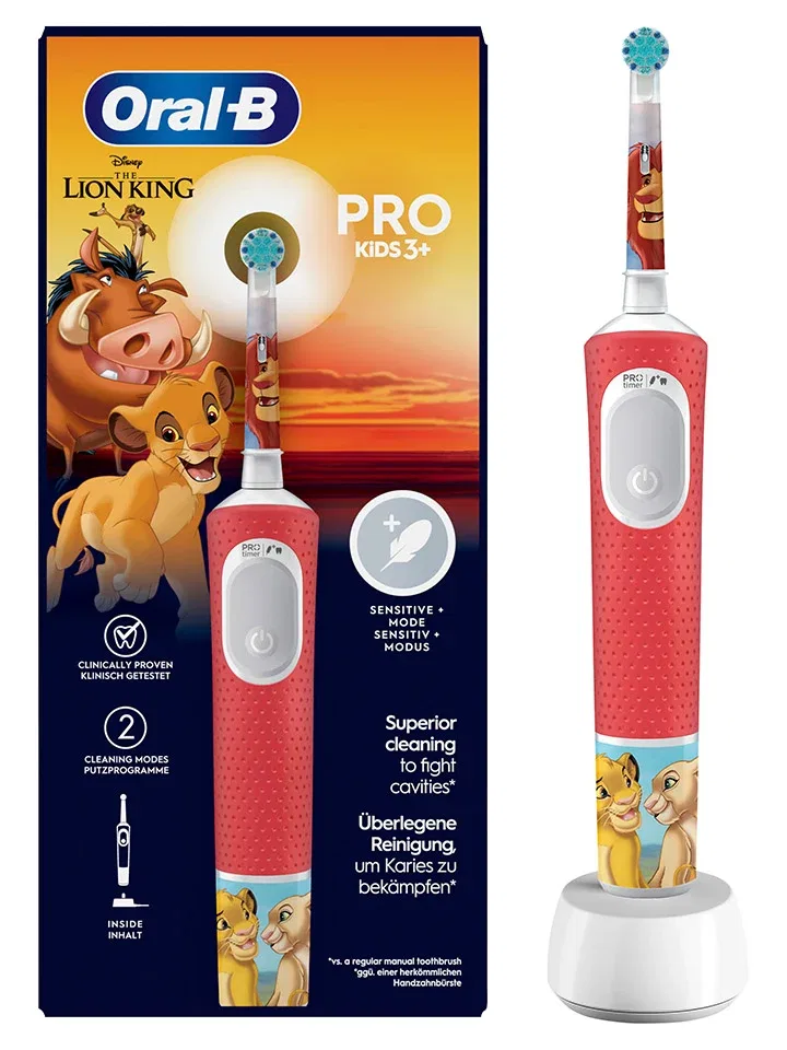 Электрическая зубная щетка Vitality Pro 103 König der Löwen, Oral-B, красный — фото 4