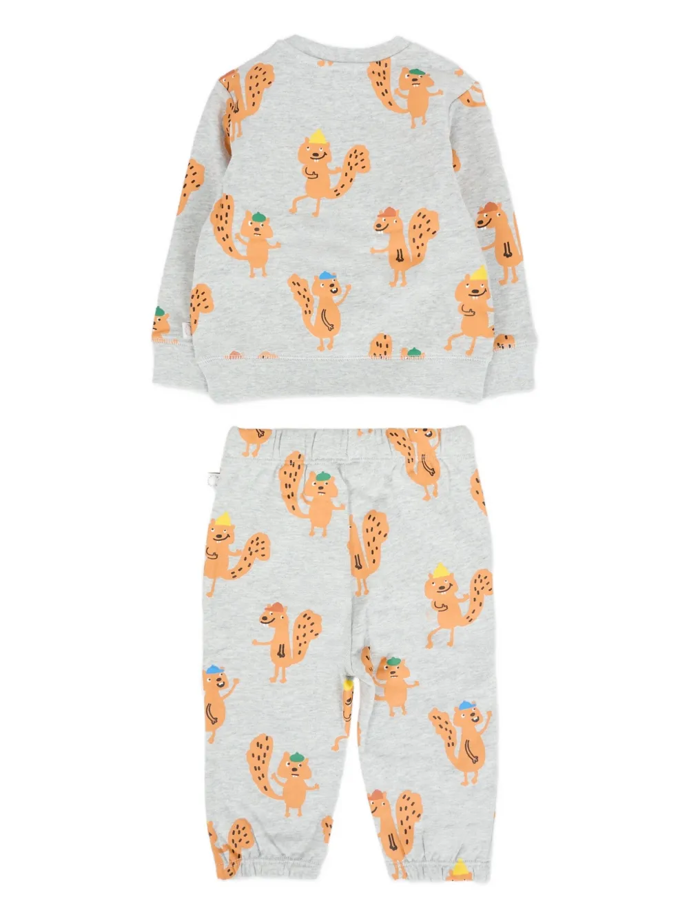 Спортивный костюм с принтом белки (комплект из двух шт.) Stella McCartney Kids, серый — фото 2