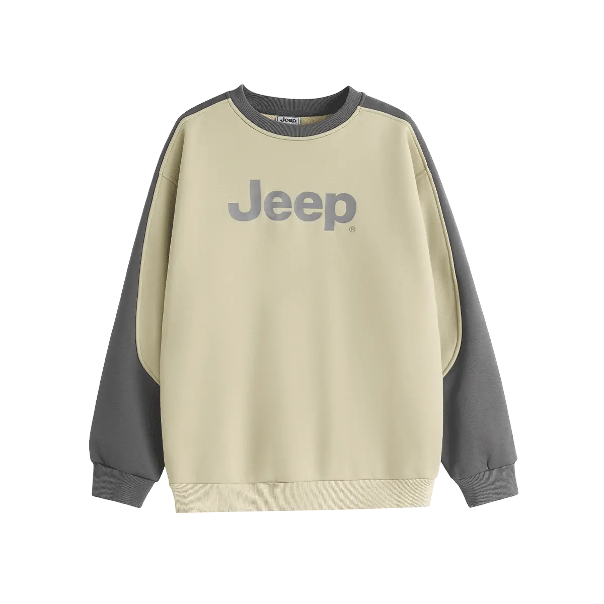 

Детская толстовка с круглым вырезом утолщенная Jeep, sunset желтый