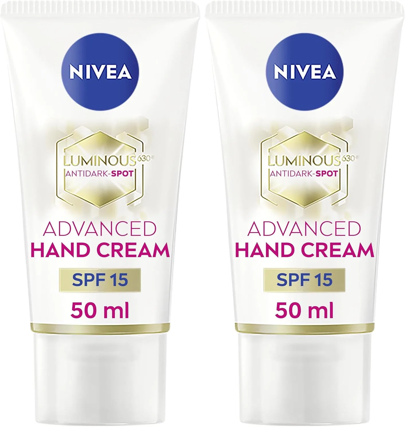 Крем для рук NIVEA Luminous 630 Anti Dark Spot Advanced, 50 мл (2 шт.) Nivea