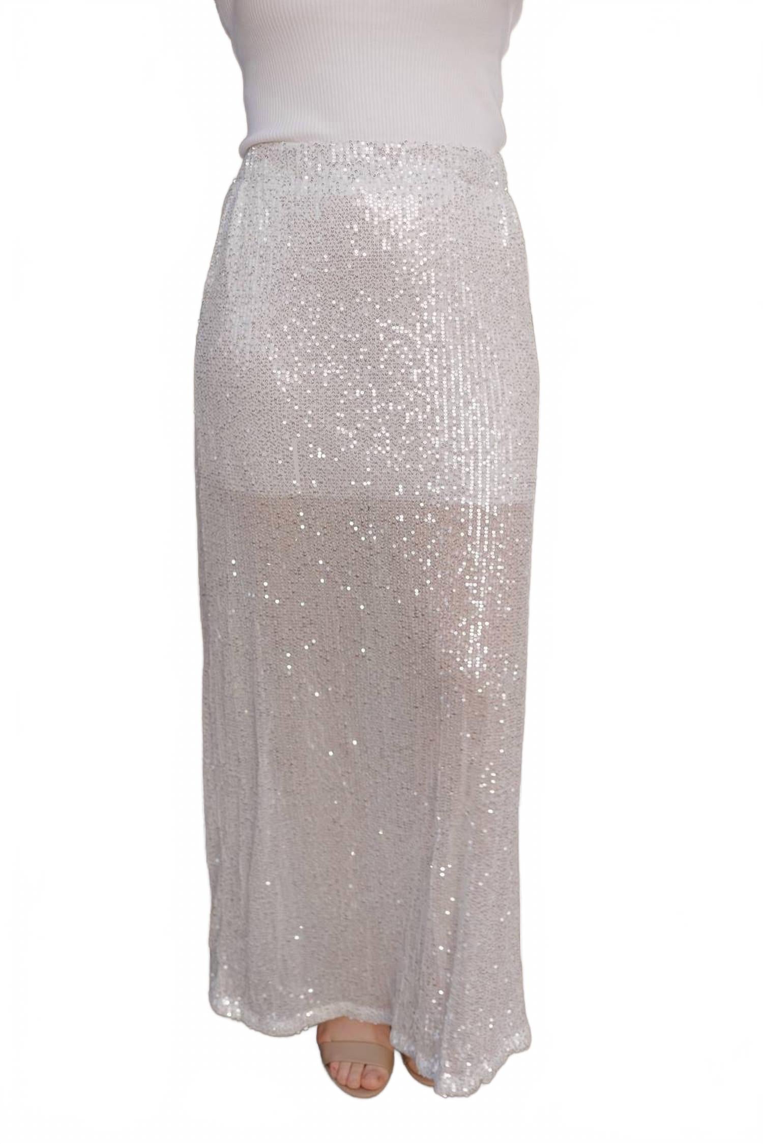 

Скайлар Макси юбка в белом Ooh Fashion