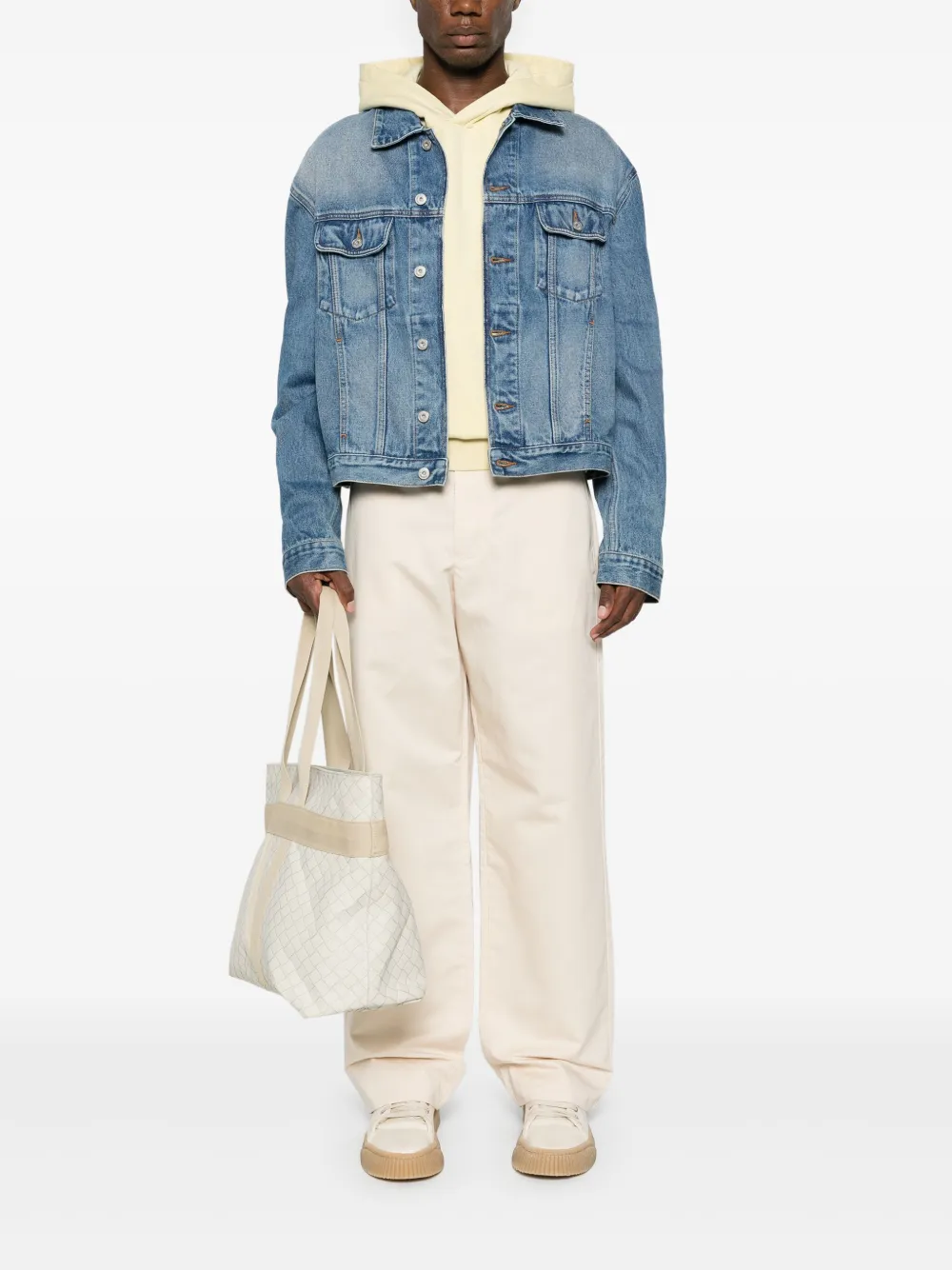 Толстовка Le Hoodie Gros Grain Jacquemus, нейтральный — фото 2