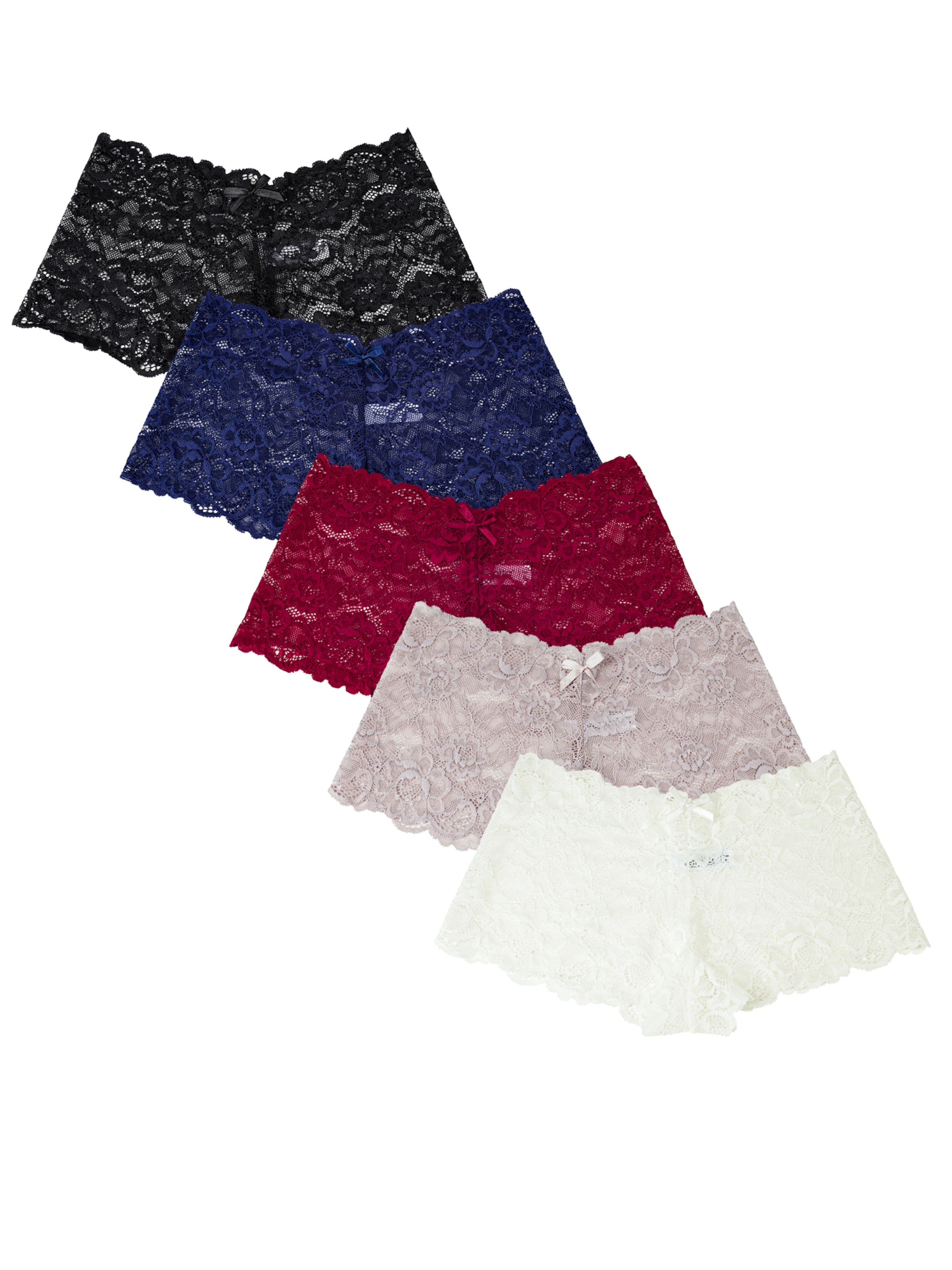 

Yenita Трусы Boyshorts в цветах Blue, Rose, Red, Black, White