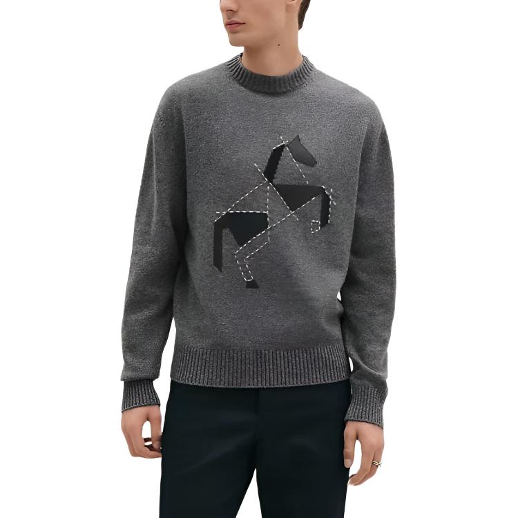 

Свитер мужской Cashmere HERMES, серый