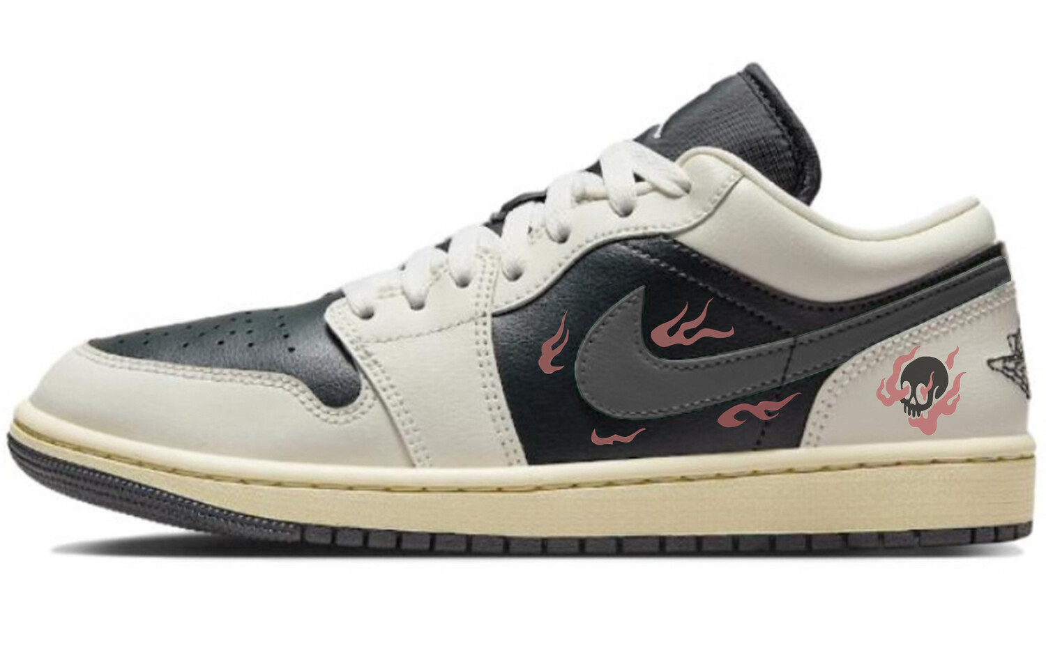 

Кроссовки Air Jordan 1 Vintage Basketball Shoes Unisex Low-top Black, черный