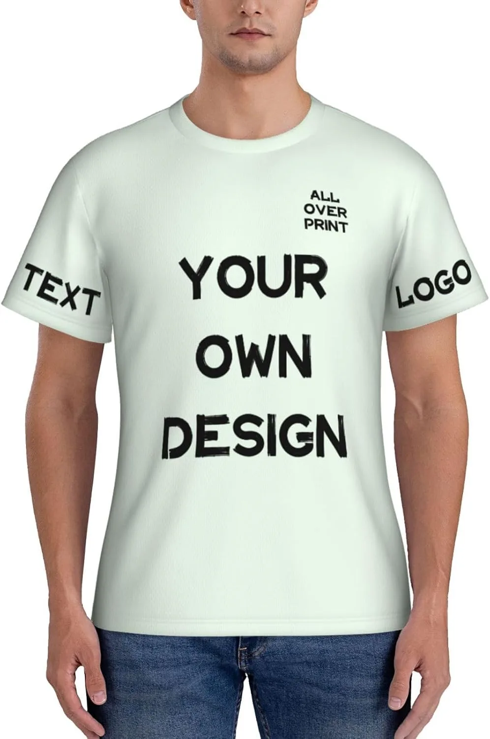 

Футболка с принтом Custom Shirt с логотипом и текстом