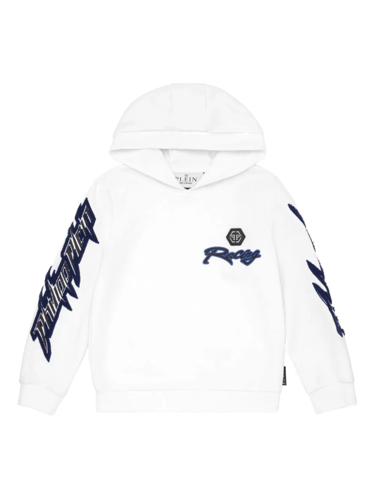 

Толстовка с капюшоном Philipp Plein Racing Club, белый