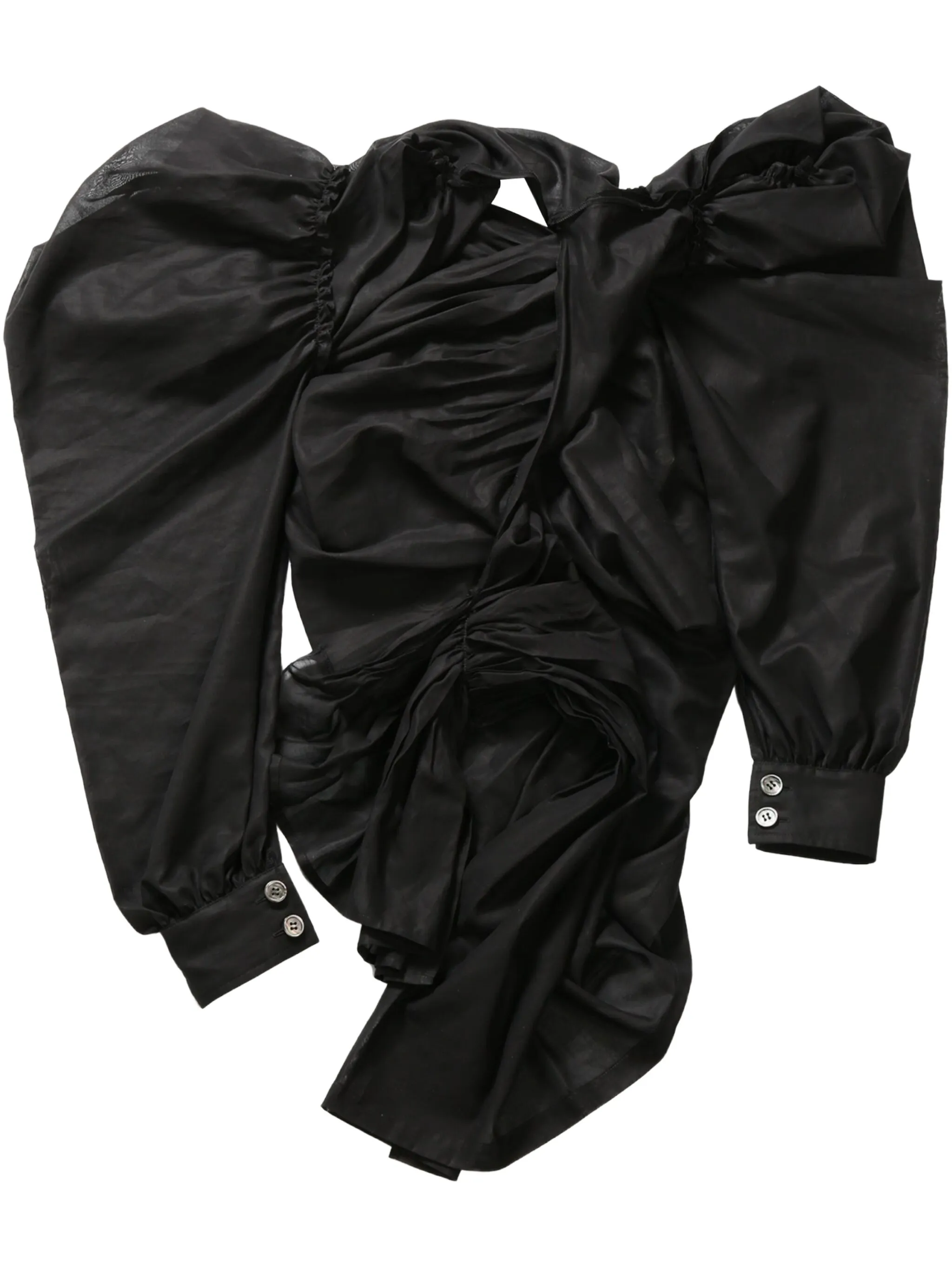 

Блузка с оборками Comme Des Garçons Tao, черный