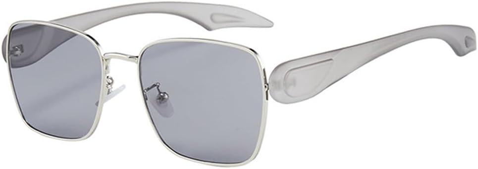 

Женские солнцезащитные очки конфетных цветов, модные, с прозрачными линзами цвета океана, защита от УФ-излучения UV400; мужские солнцезащитные очки в стиле панк generic, Grey Grey