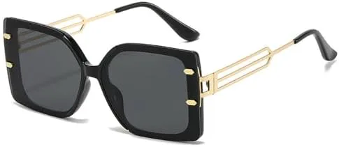 

Новые солнцезащитные очки для женщин 2026 года с небольшим размером лица и защитой от УФ-излучения. Ретро-солнцезащитные очки с большой оправой MTZJH, C1