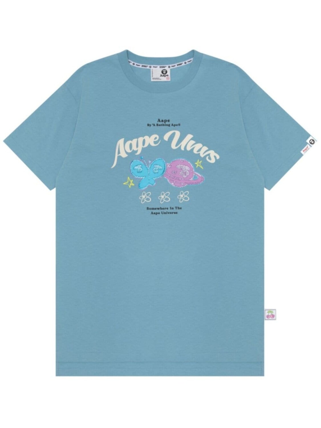 

Футболка с логотипом AAPE BY *A BATHING APE, синий