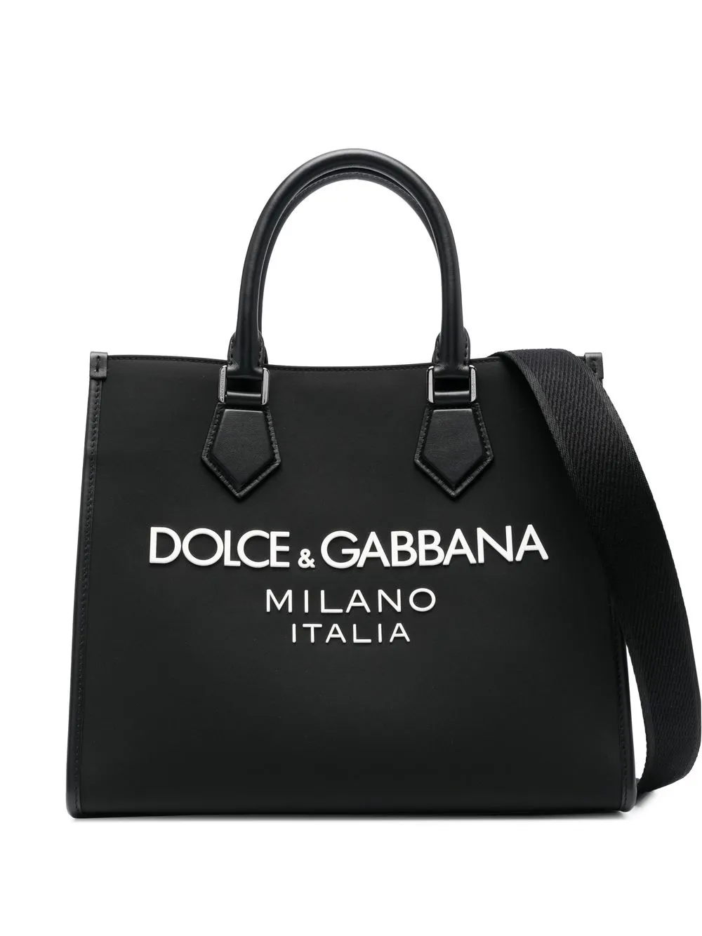 

Сумка-тоут с логотипом DOLCE & GABBANA, черный