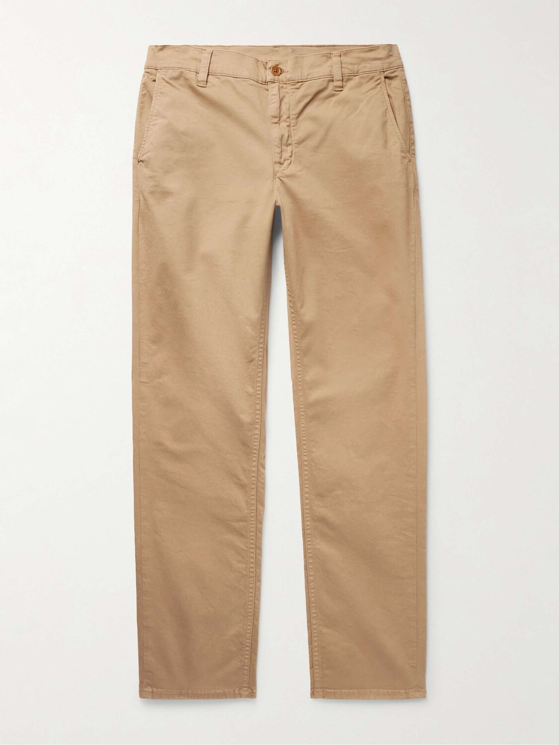 

Брюки чинос Easy Alvin Slim-Fit из смесового хлопка NUDIE JEANS, бежевый