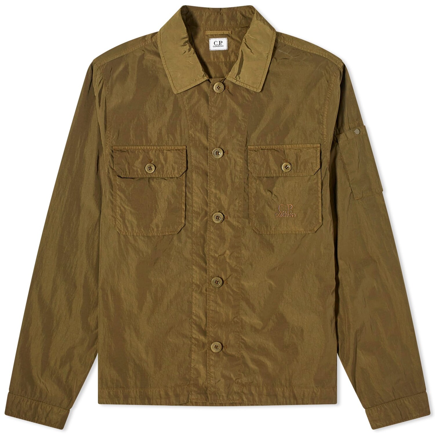 

Рубашка C.P. Company Chrome-R Pocket Overshirt, цвет Ivy Green
