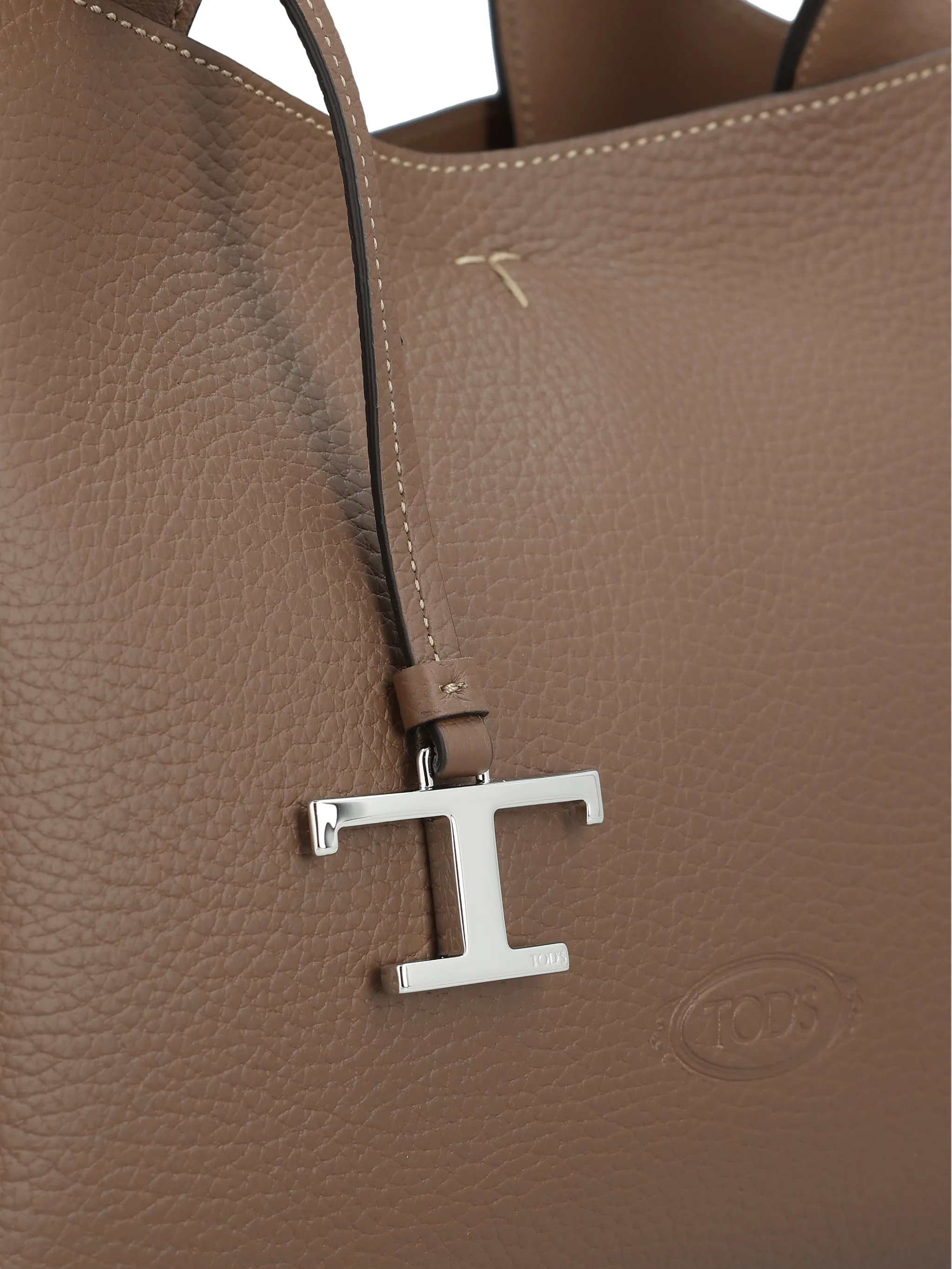 Кожаная мини-сумка Tod'S, коричневый — фото 4