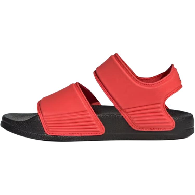 Детские сандалии Adilette с противоскользящей подошвой и износостойким верхом Adidas, красный — фото 2