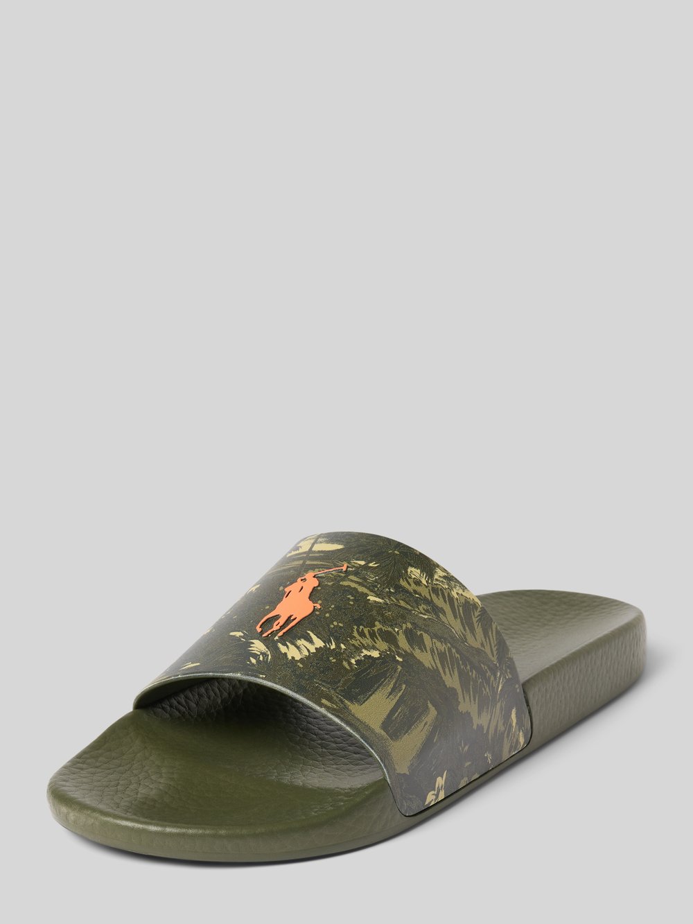 

Сандалии с логотипом Polo Ralph Lauren, оливковый