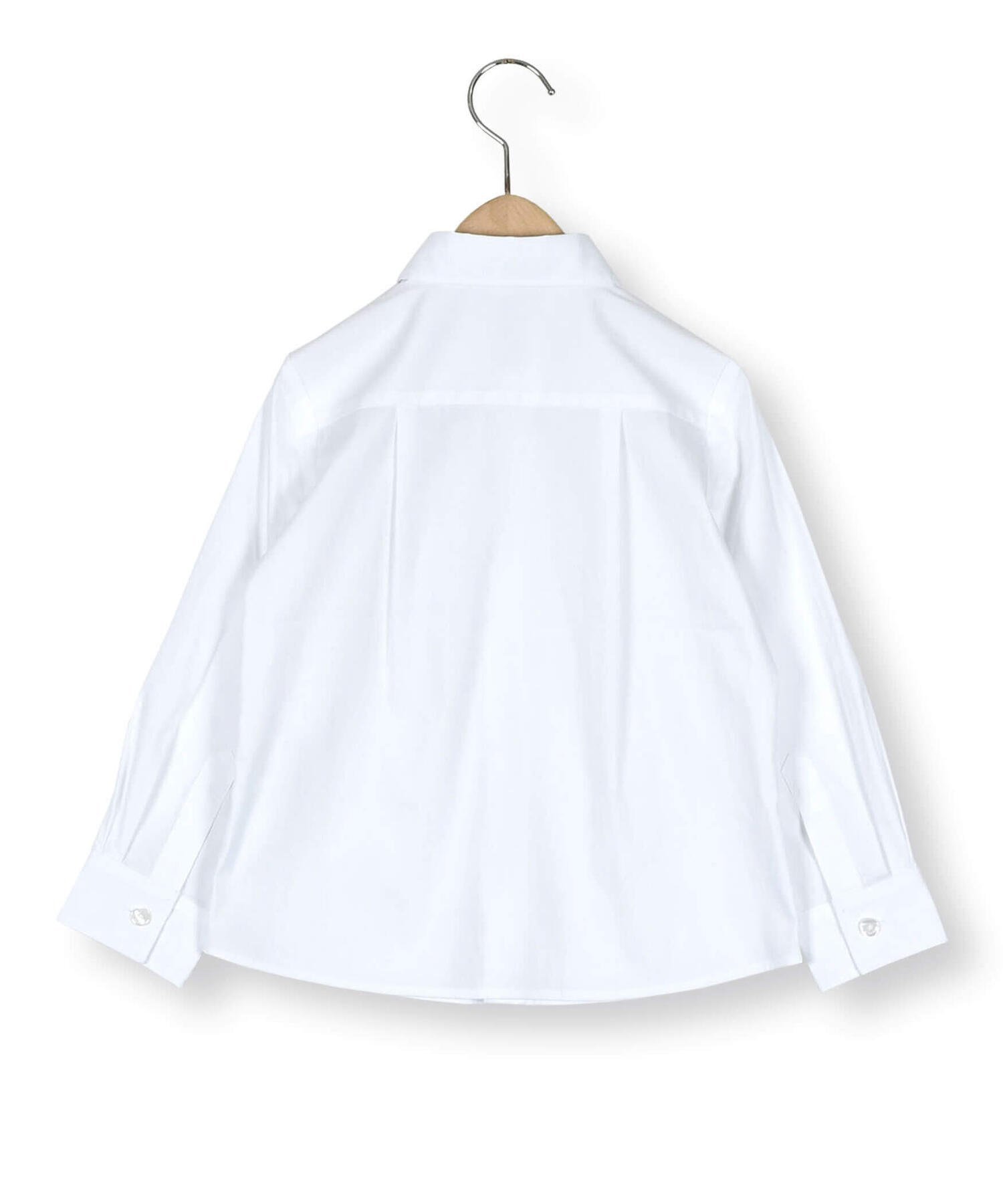 Рубашка из эластичной ткани с длинными рукавами (100-140 см) BeBe, Off white — фото 2