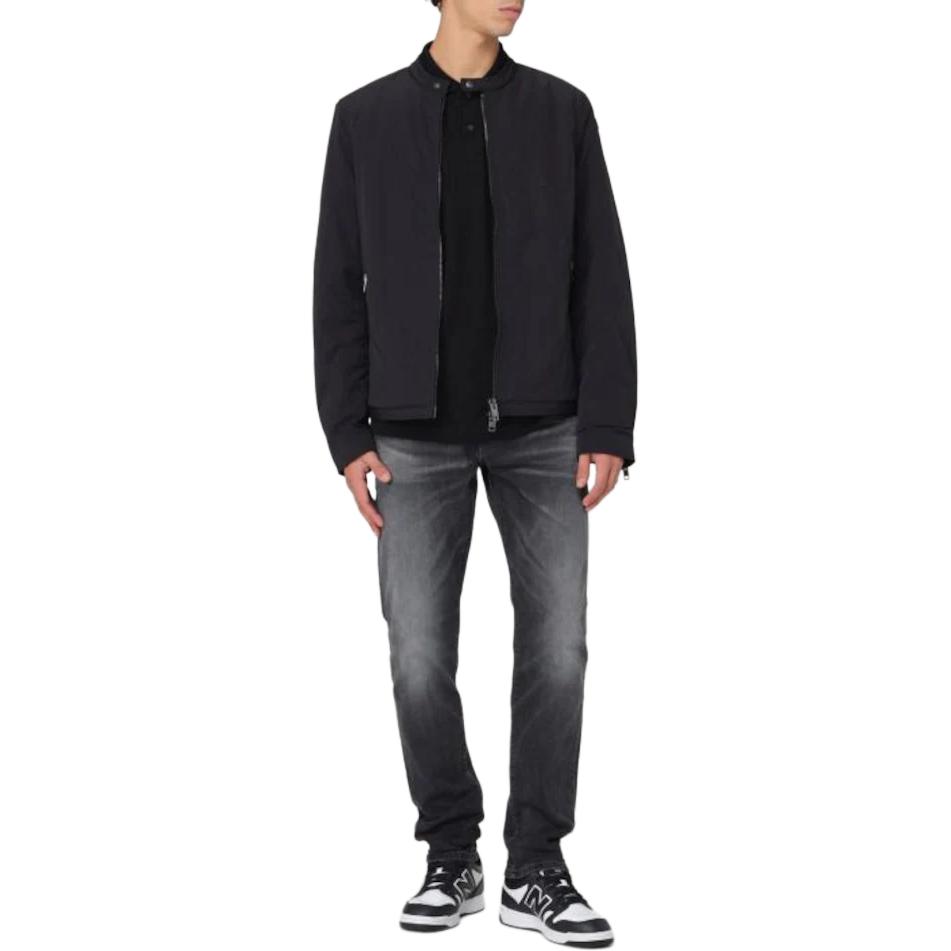 DIESEL Длинный застегивающийся на молнию жакет, Black — фото 4