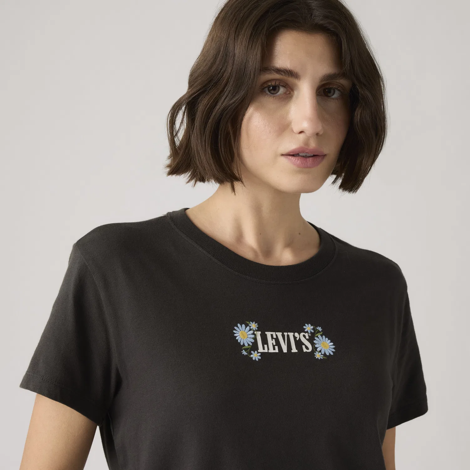 Футболка с коротким рукавом и графическим логотипом Levi's, Black — фото 2