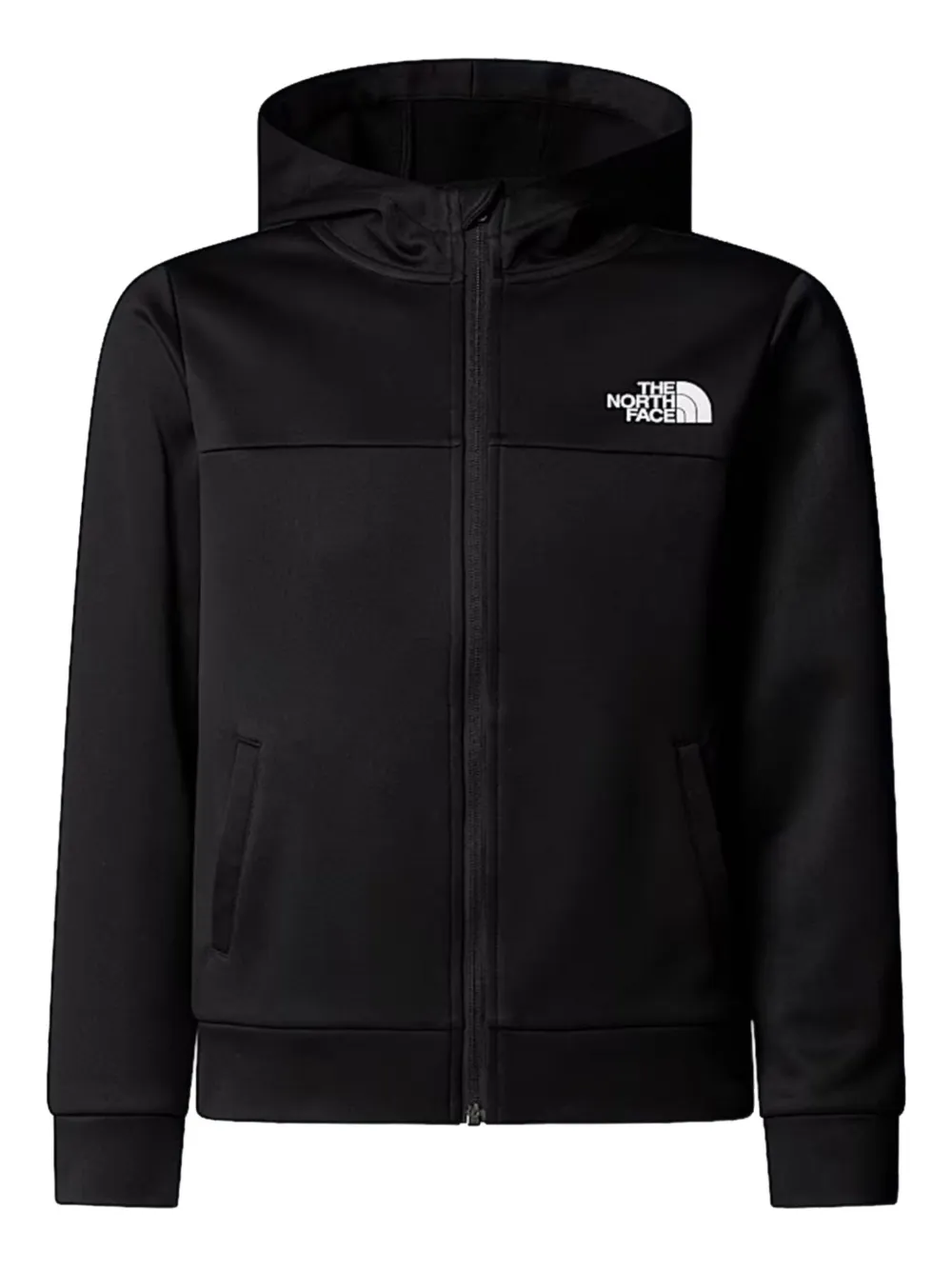 

Толстовка на молнии с логотипом The North Face Kids, черный