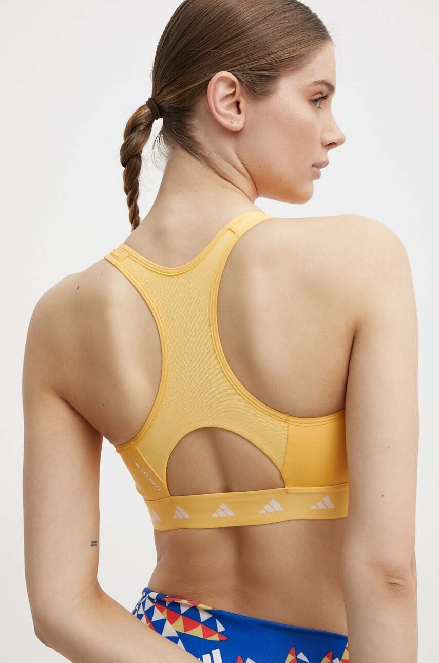 

Спортивный бюстгальтер PowerReact adidas Performance, желтый