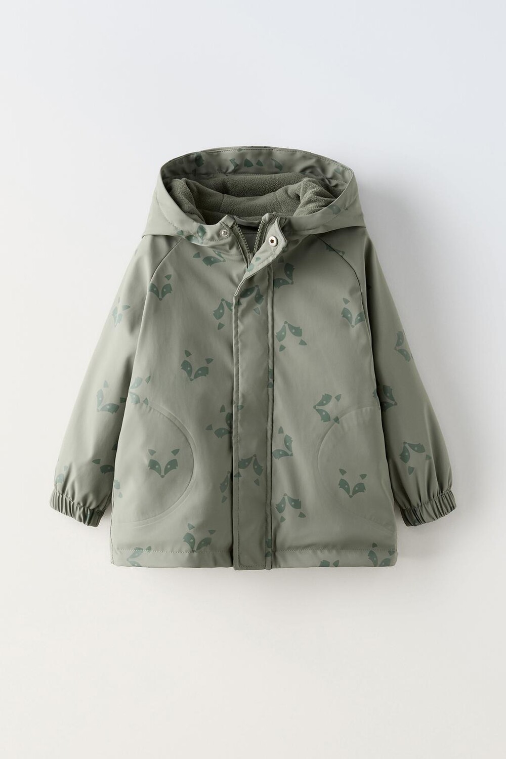 

Плащ с водоотталкивающей подкладкой и лунным принтом ZARA, цвет stone