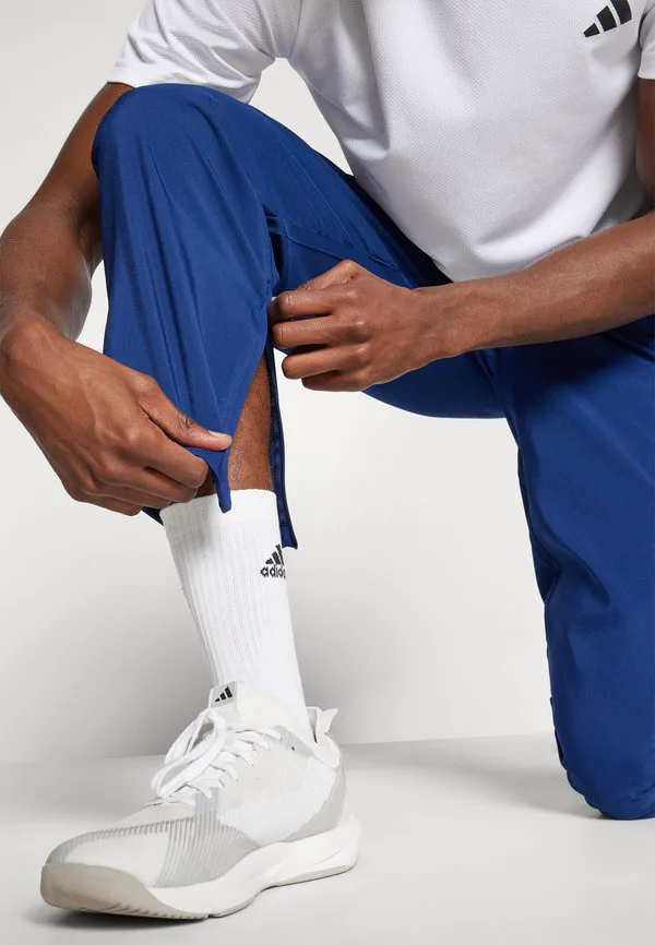 Основные брюки stanford с небольшим логотипом и открытым низом Adidas Sportswear, Dark Blue/White — фото 4