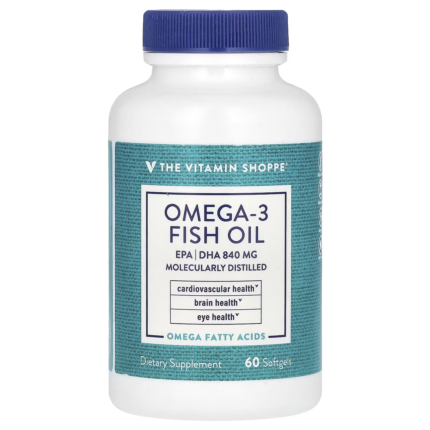 

Рыбий жир the Vitamin Shoppe + Омега-3, 60 мягких таблеток