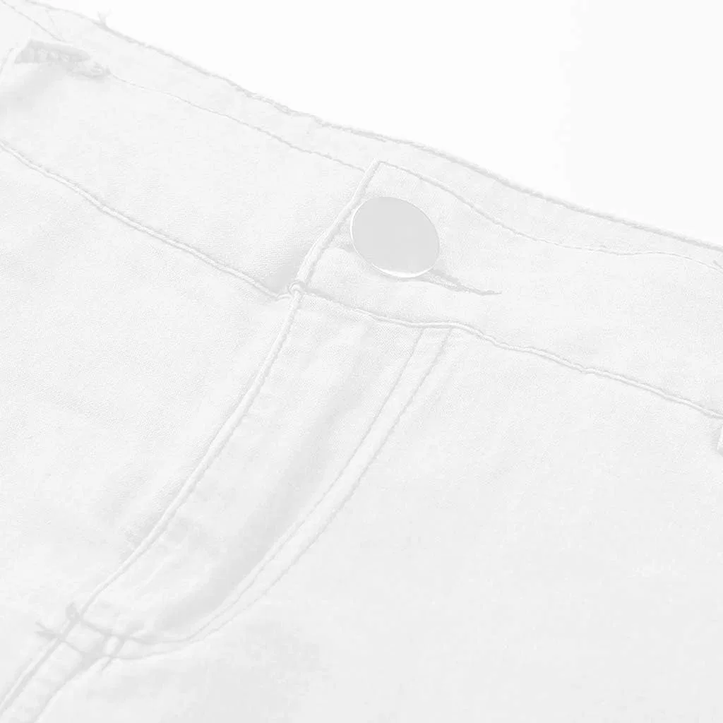 Джинсы кружевные Barrel Jeans, белый — фото 2
