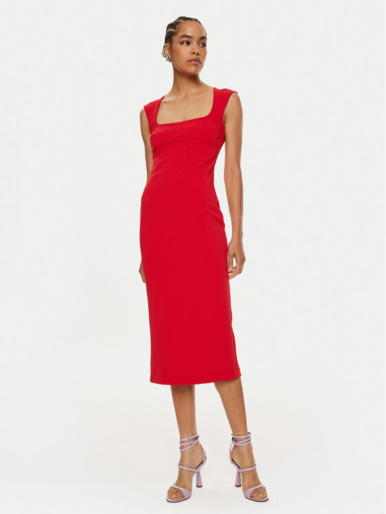 

Коктейльное платье облегающего кроя Valensole 103960 A20A Pinko, красный