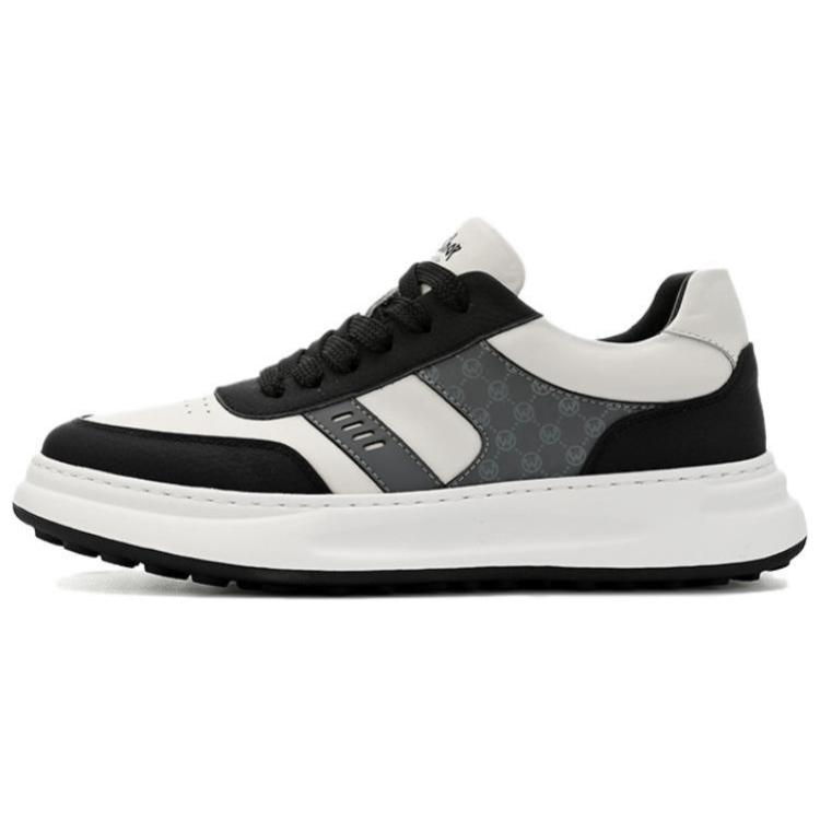 

WALKER SHOP Скользоустойчивые мужские скейтерские кеды низкие черные, цвет Black