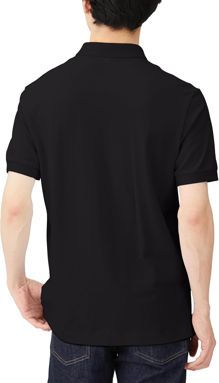 Мужская поло-рубашка Lacoste Regular Fit Stretch Paris (с коротким рукавом) PH5522L (старый цвет), черный — фото 2