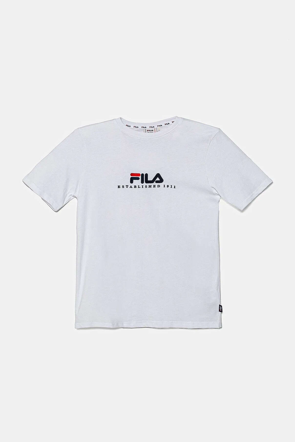 

Детская хлопковая футболка LOHBERG Fila, белый