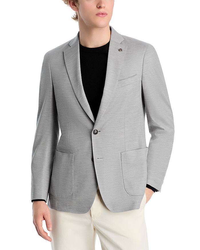 

Классический жакет Claremont из мягкой шерсти в клетку Peter Millar, серый