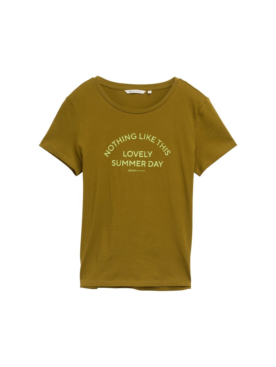 

Рубашка TOM TAILOR DENIM, цвет Lime/Olive