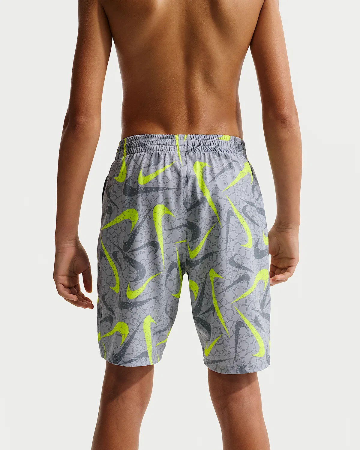Детские (мальчиковые) плавки Nike Swim Breaker 7" с боксерской подкладкой, Wolf Grey — фото 3