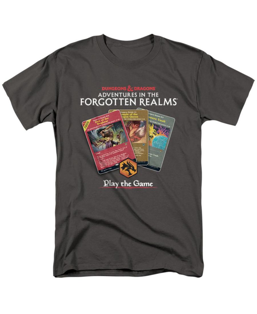 

Мужская футболка с изображением карт Magic XD & D Adventures in The Forgotten Realms D&D, Charcoal, Черный, Мужская футболка с изображением карт Magic XD & D Adventures in The Forgotten Realms D&D, Charcoal