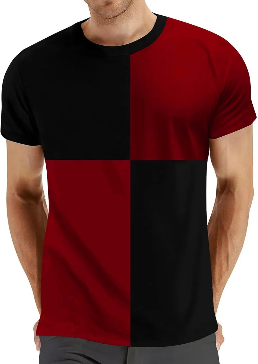 

Футболка мужская Color Block с коротким рукавом Slim Fit HBDHEJL