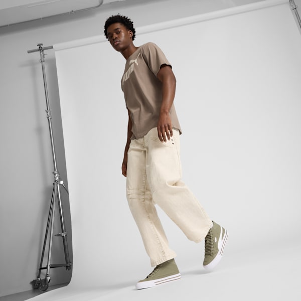 Мужские кроссовки средней высоты Court Classic Vulcanized Formstrip Puma, коричневый — фото 3
