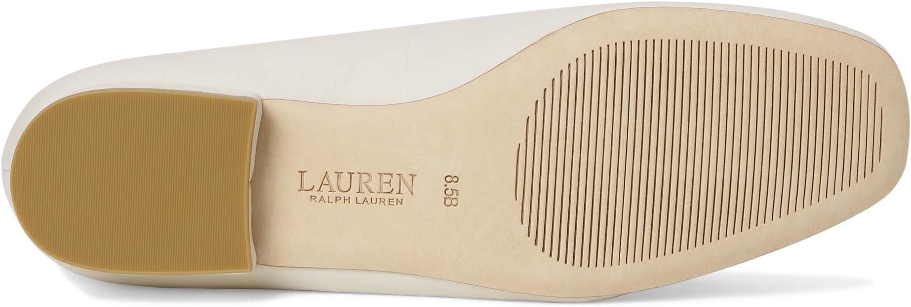 Балетки Lauren Ralph Lauren Women's Emellie Nappa Leather Ballet Flat, Soft White — фото 3