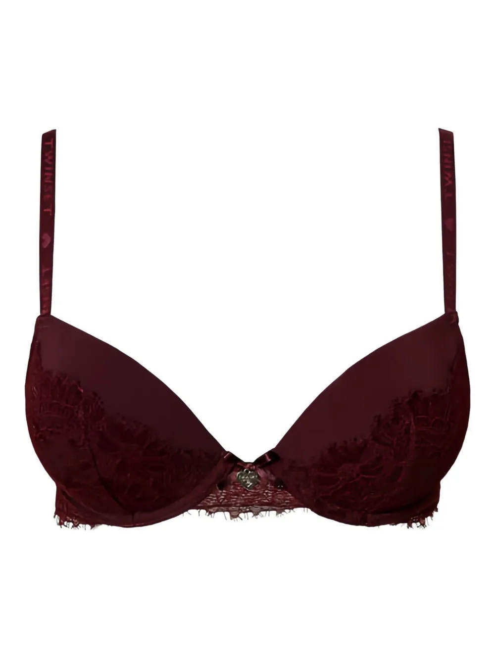 

Бюстгальтер пуш-ап из шантильи Twinset, красный