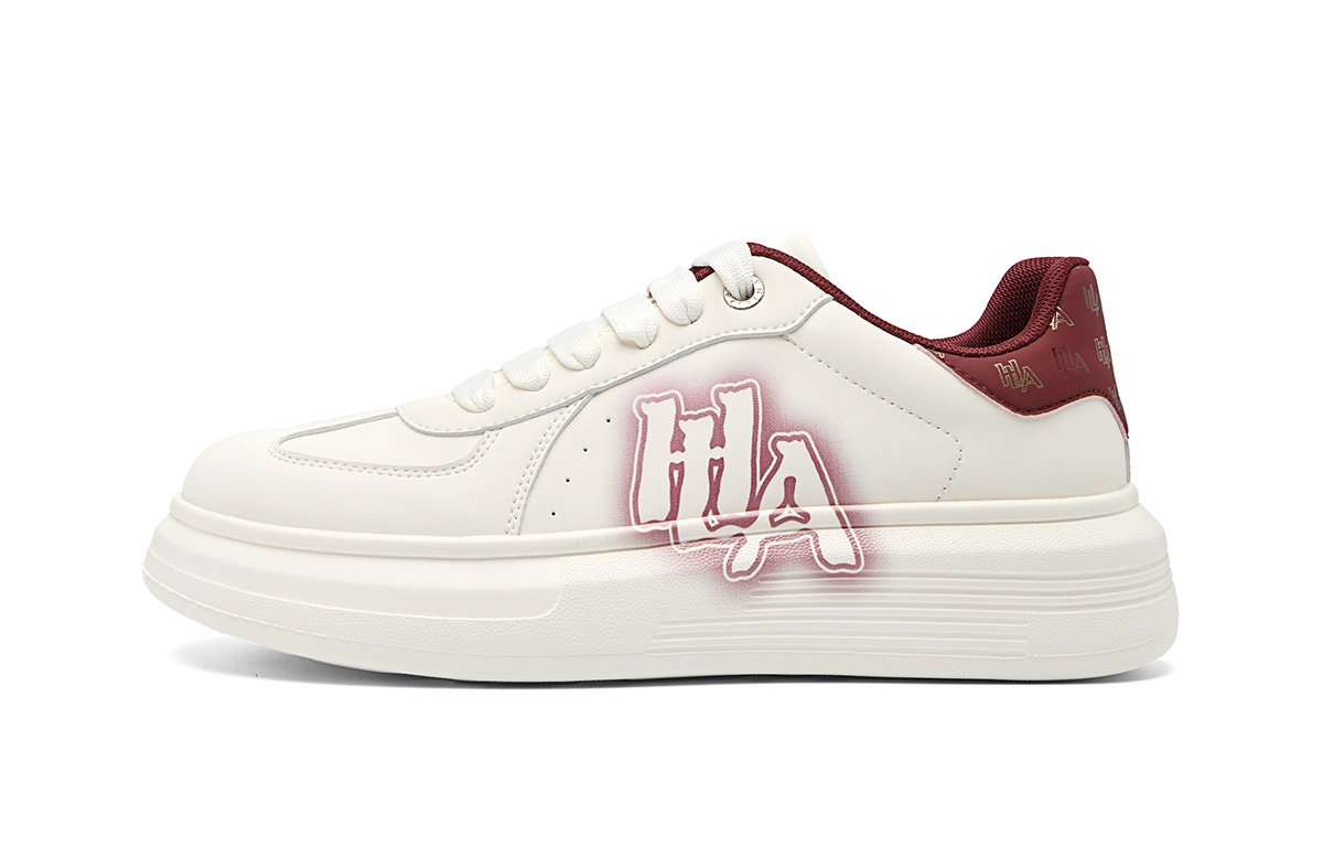 

HLA Низкие скейтбордские кроссовки мужские бело-красные, цвет White Red