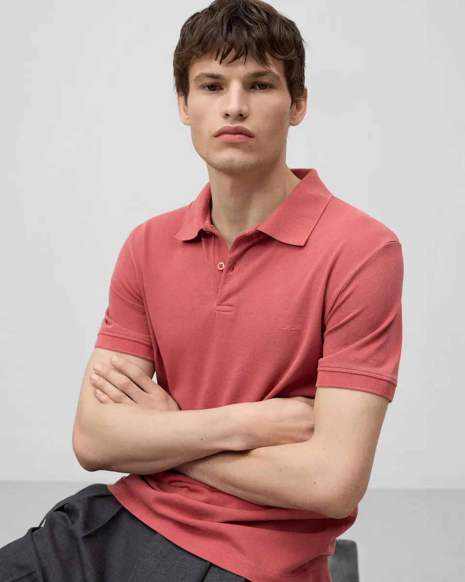 

Мужская поло Regular Fit из хлопкового пике Adolfo Dominguez, красный